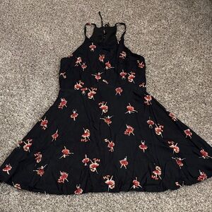 Bailey Blue Black Dress with Ballerina Pattern
